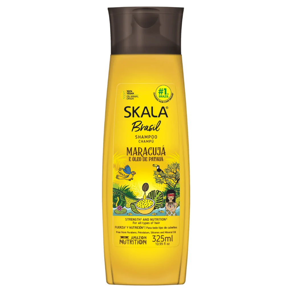 Shampoo Skala Brasil Maracuyá y Aceite de Patauá (325ml) | Limpieza Nutritiva para Fuerza y Crecimiento
