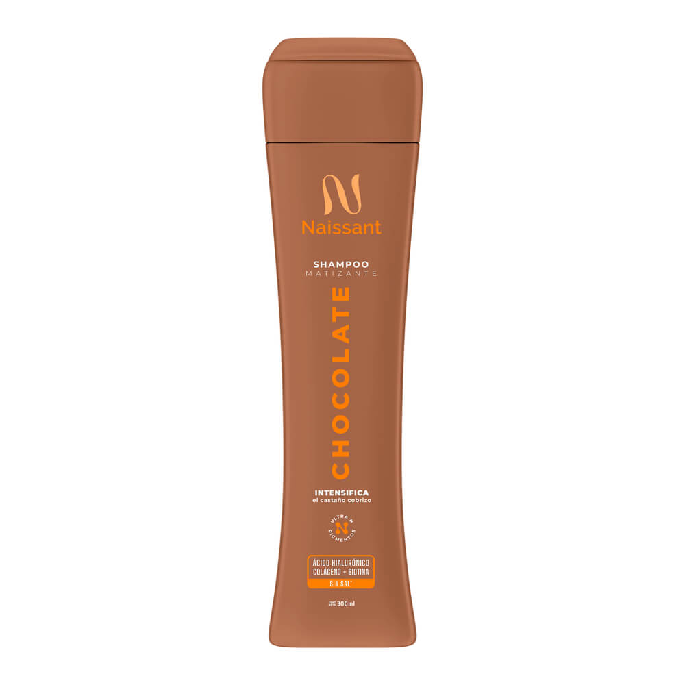 Shampoo Matizante Chocolate Naissant 300 ml | Intensifica el Castaño Cobrizo y Sin Sal