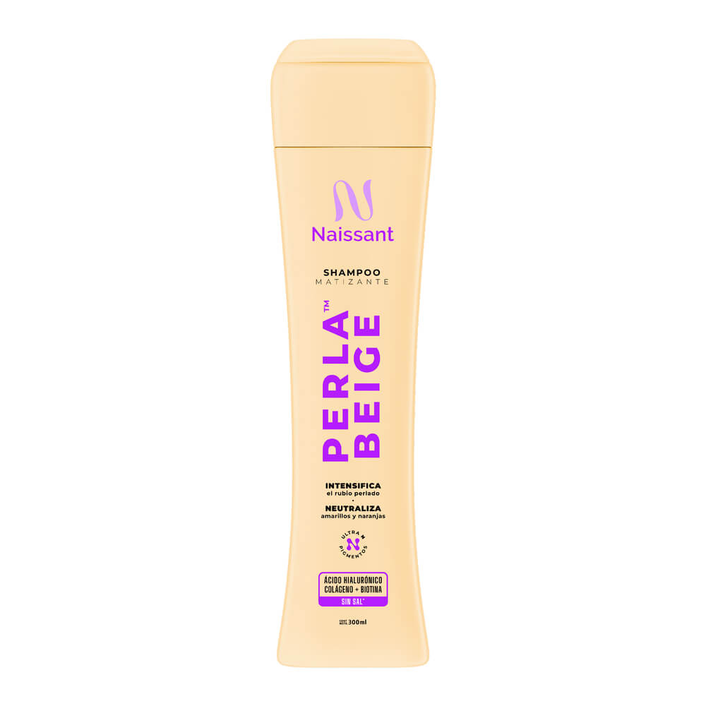 Shampoo Matizante Naissant Perla Beige 300ml | Intensifica el Rubio Perlado y Neutraliza Amarillos
