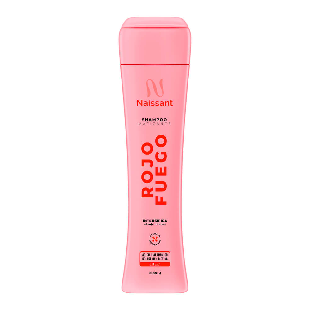 Shampoo Matizante Naissant Rojo Fuego 300ml | Intensifica el Rojo Intenso