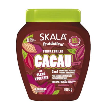 Skala Frutástica! Cacao 2 en 1 (1000g) | Tratamiento de Reconstrucción para Fuerza y Brillo en Cabellos en Transición