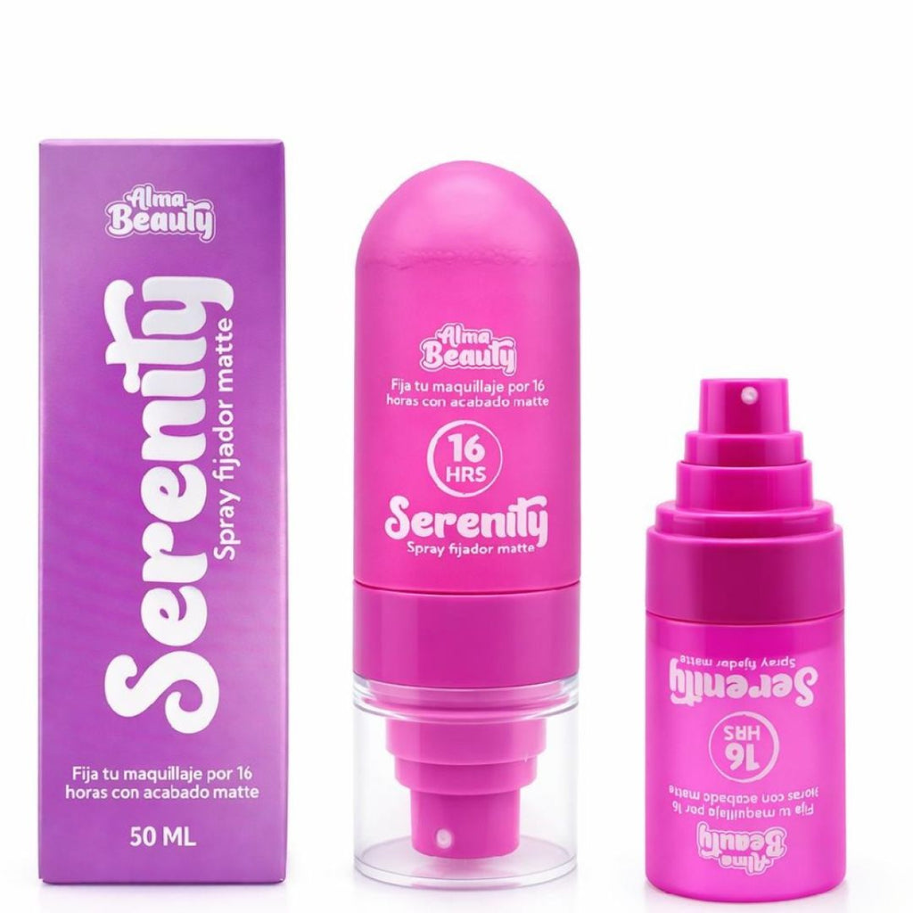 Spray Fijador Matte Serenity Alma Beauty 50ml | Larga Duración 16H