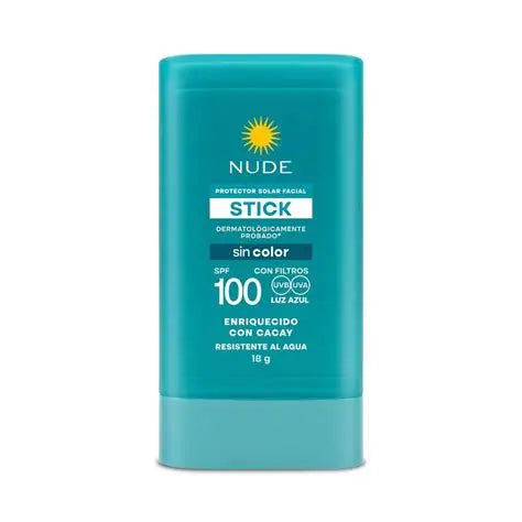 Protector Solar Facial en Stick | SPF 100 sin Color 18 g | Nude