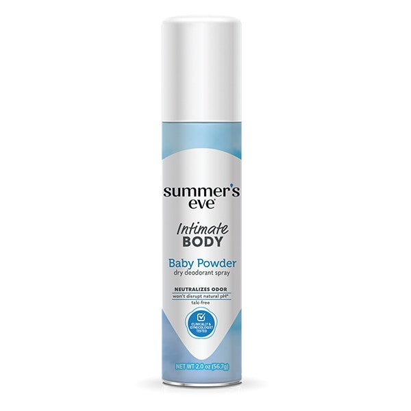 Summer's Eve Intimate Body Spray Baby Powder | Spray Refrescante Íntimo