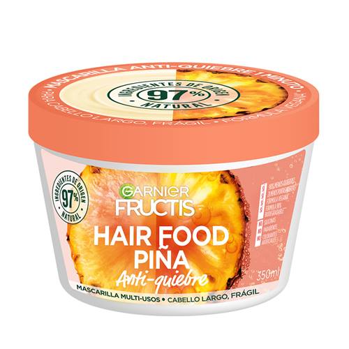 Mascarilla Garnier Fructis Hair Food Piña | Anti-quiebre (350 ml)