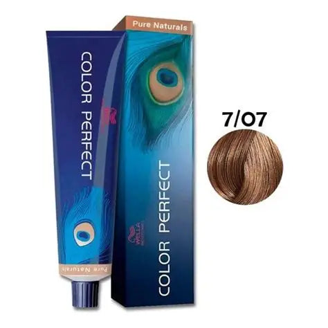 Tinte Color Perfect Wella Professionals Tono 7/7 Rubio Natural Marrón