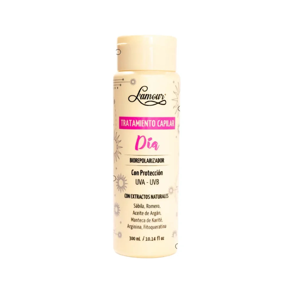 Tratamiento de Día L'amour | Bio-Repolarizador Capilar | Nutrición y Brillo Extremo | 300 ml