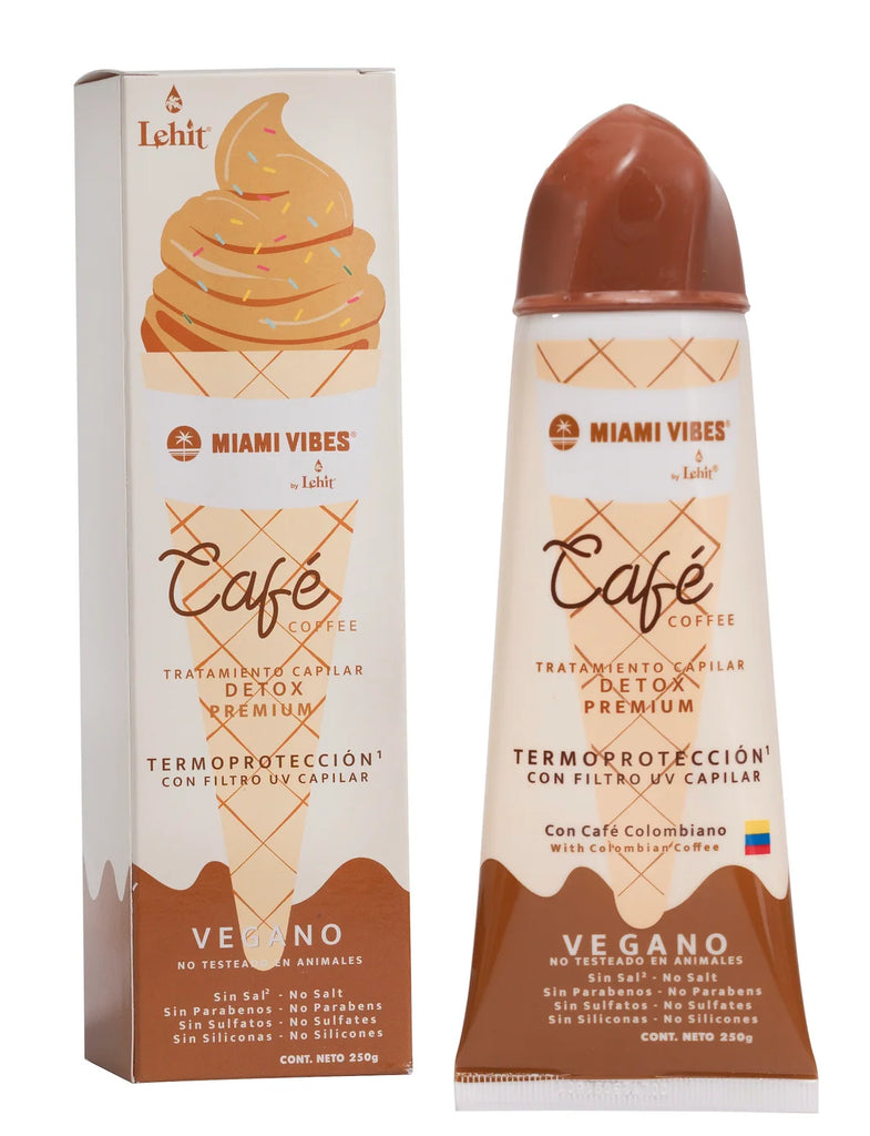 Tratamiento Termoprotector de Café Lehit 250g | Detox Capilar y Filtro UV