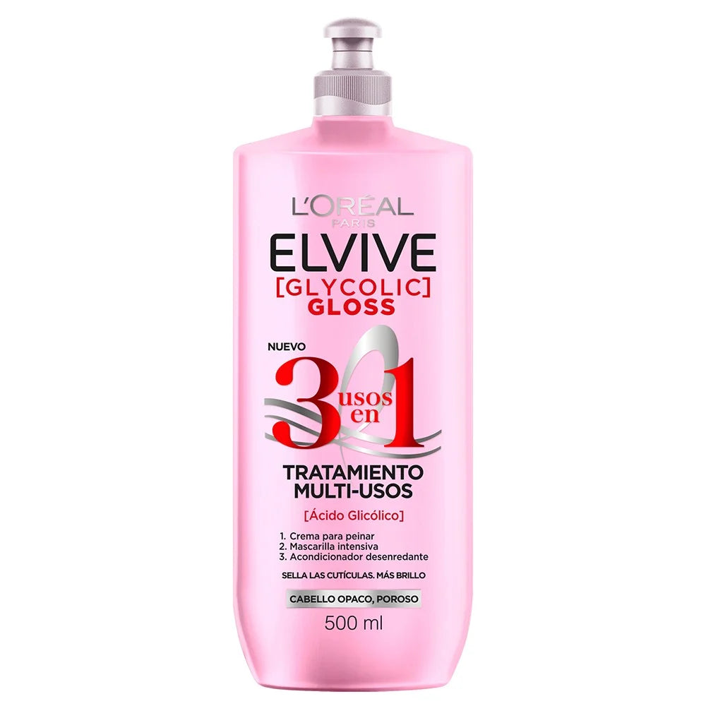 Tratamiento Multiusos Elvive Glycolic Gloss 500 ml | L'Oréal Paris