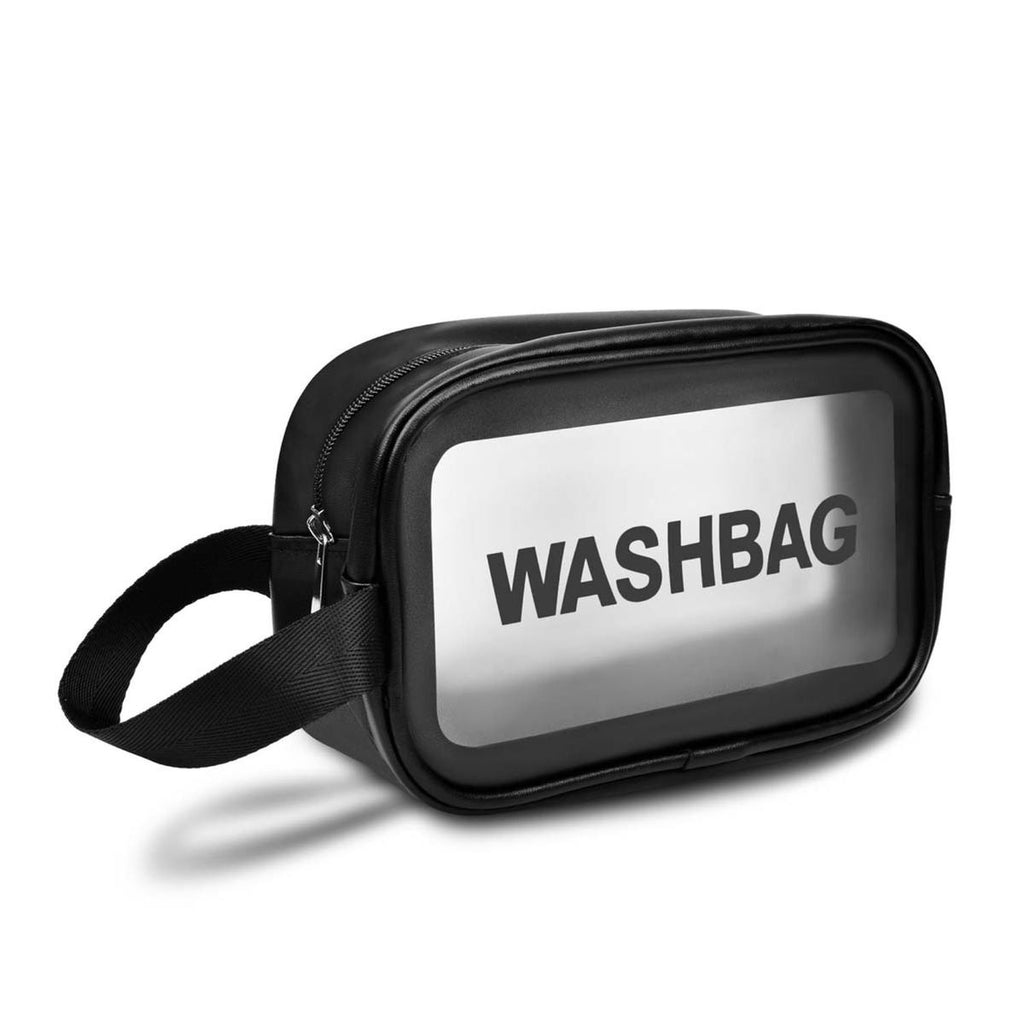 Cosmetiquera | Neceser Organizador Washbag Transparente | Color Negro