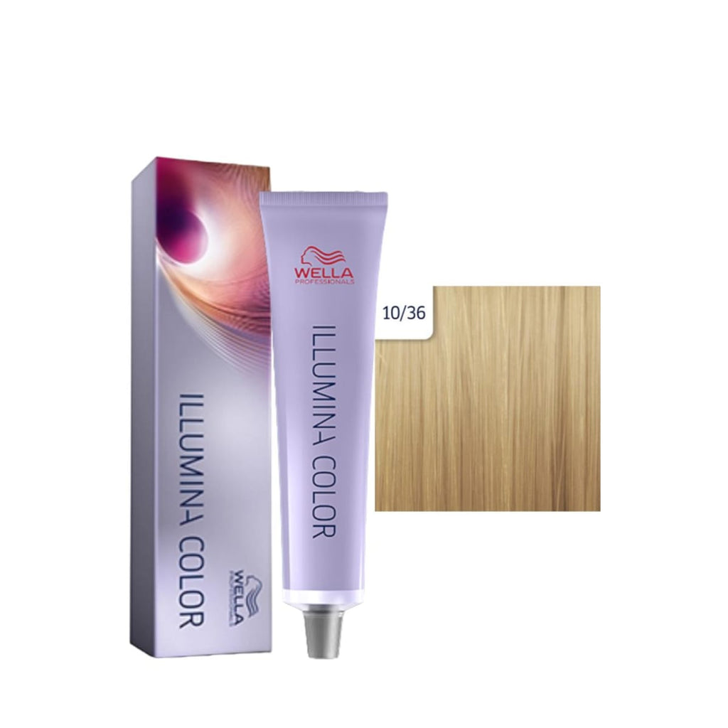 TINTE ILLUMINA COLOR 10/36 RUBIO ULTRA CLARO DORADO VIOLETA