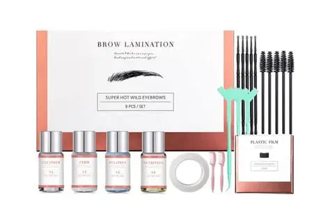 Kit de Laminación de Cejas Super Hot Wild Eyebrows 9 Pcs Yemix