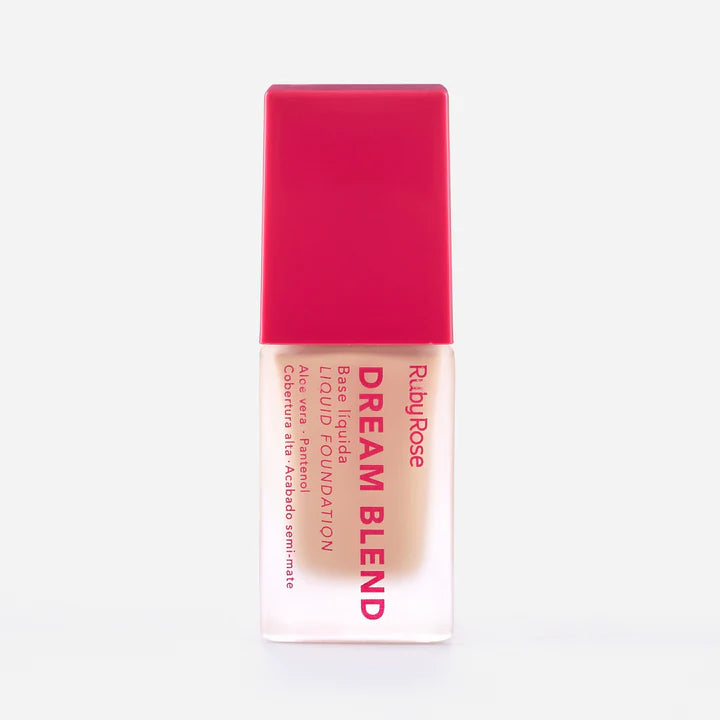 Base Líquida Ruby Rose Dream Blend F04 – Alta Cobertura y Acabado Semi-mate | 04