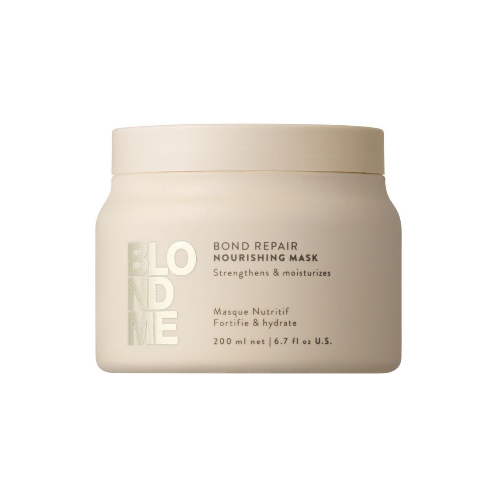 Mascarilla Nutritiva Schwarzkopf BLONDME Bond Repair (200ml) | Reparación Profunda y Fortalecimiento para Cabellos Rubios