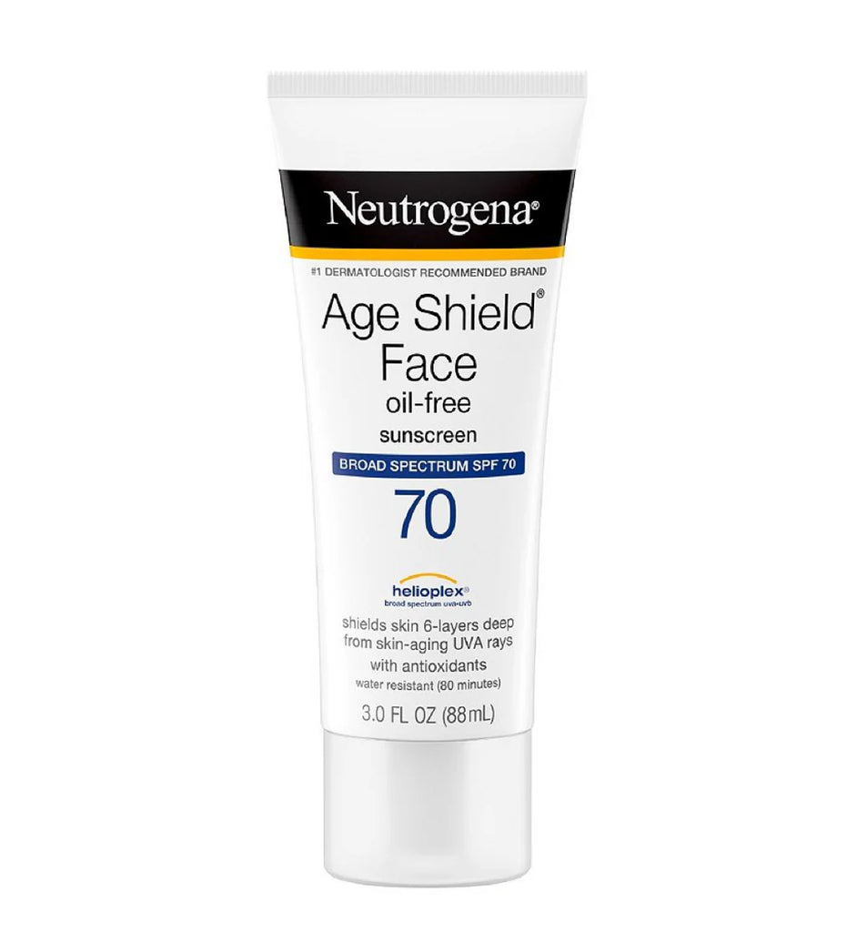 Protector Solar Facial Neutrogena Age Shield SPF 70 | Antiedad y Antioxidante | 88ml