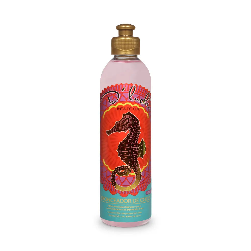 Bronceador de Coco D'Luchi con Protección UV 250ml | Ideal para Pieles Claras