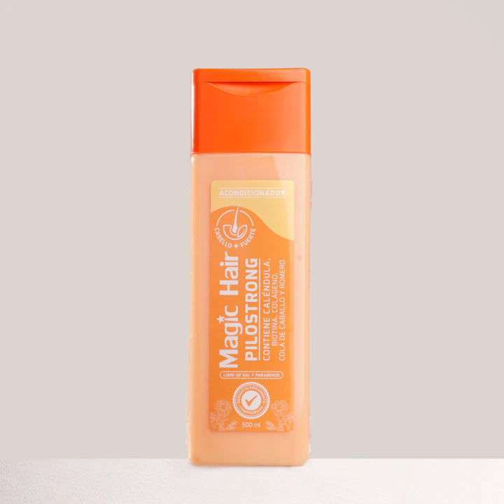 Acondicionador Magic Hair Pilostrong 500ml | Fortalecimiento Anticaída Diario con Caléndula y Biotina