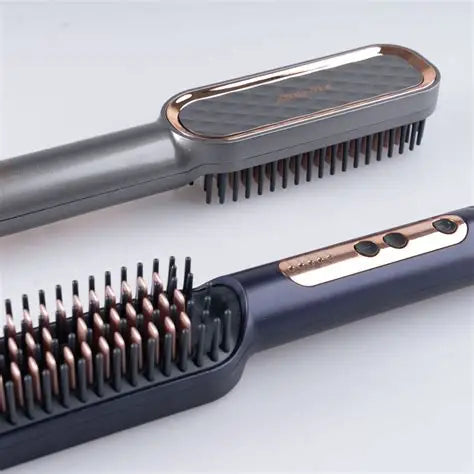 Cepillo Alisador de Cabello Profesional Promozer MZ-5807 | Peine Térmico con Revestimiento Cerámico y Control de Temperatura