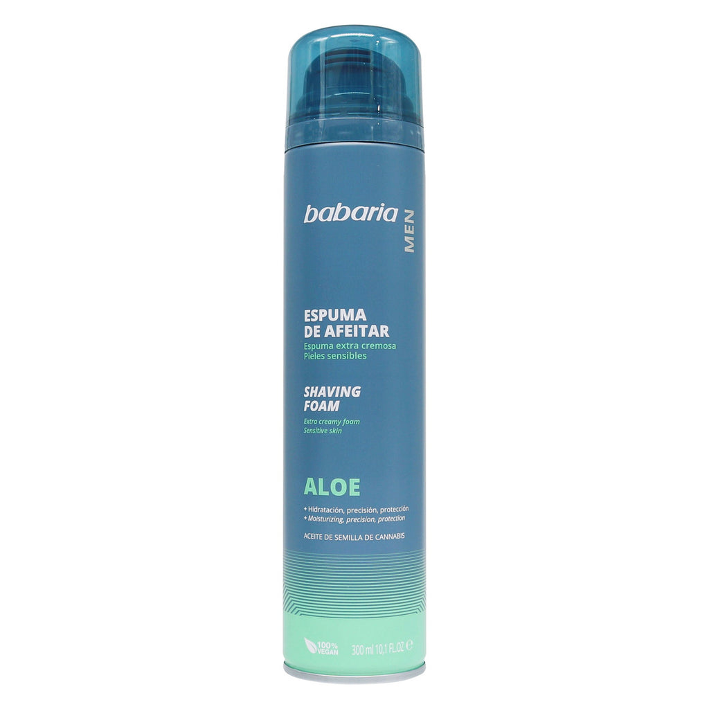 Espuma de Afeitar Babaria Men Aloe Vera y Aceite de Cannabis 300 ml