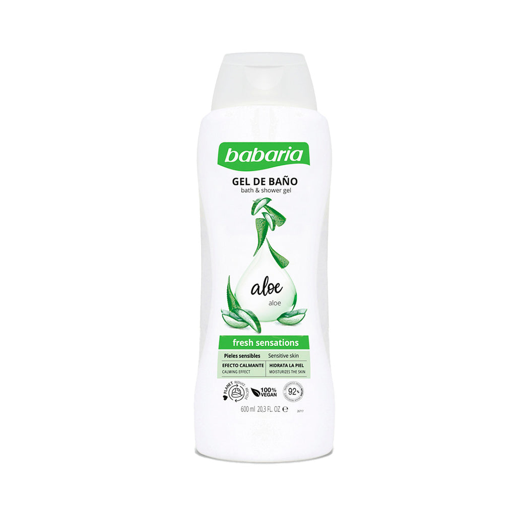 Babaria Gel de Baño Aloe Vera Fresh Sensation | Hidratación y Calma Diaria (600ml)