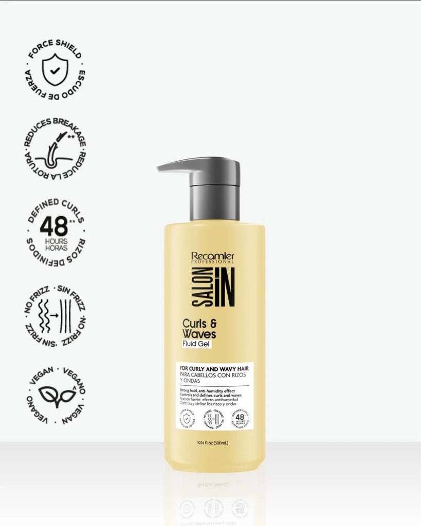 Gel Fluido Recamier Salon In Curls & Waves 300 ml | Definición y Antihumedad