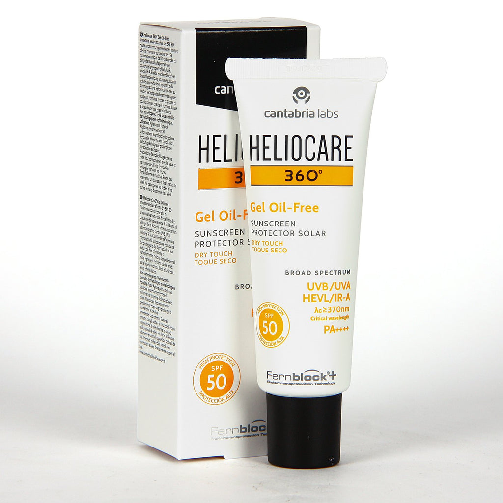 Protector Solar Heliocare 360° Gel Oil-Free SPF 50 | Toque Seco | Protección Broad Spectrum