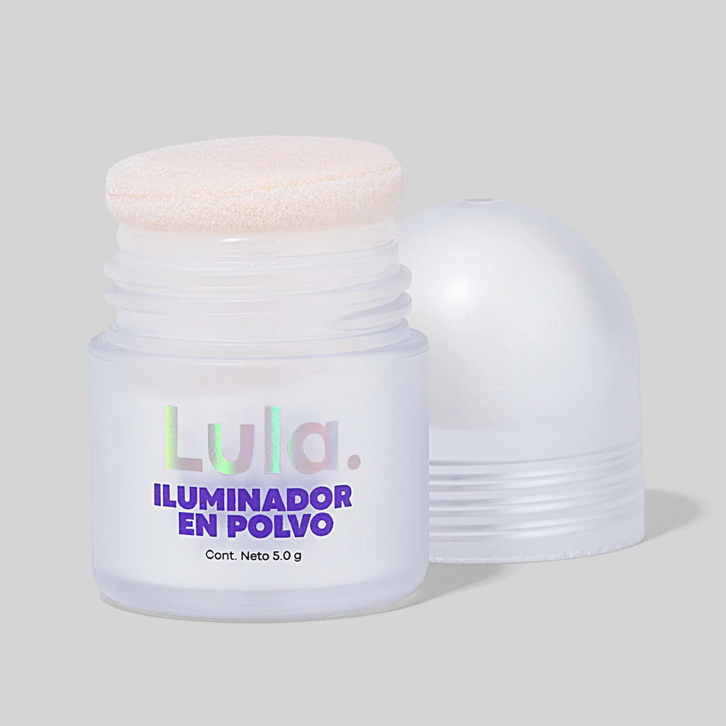 Iluminador en Polvo Lula | Tono Blanco | Resplandor Radiante y Versátil | 5.0 g