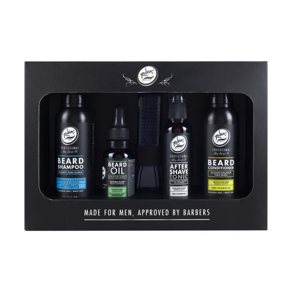 Kit Completo de Cuidado para Barba Rolda | 5 Piezas Profesional