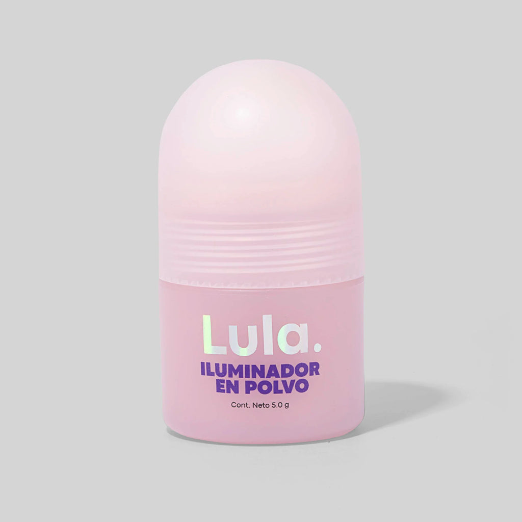 Iluminador en Polvo Lula | Tono Rosa | Resplandor Radiante | 5.0 g