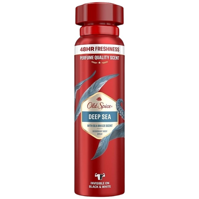 Desodorante Corporal en Spray Old Spice Deep Sea 48HR Fresh con Aroma a Brisa Marina 150 ml