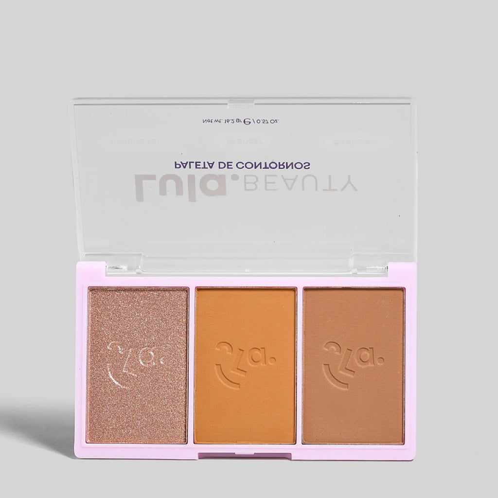 Paleta de Contornos Lula Beauty | Iluminador, Bronzer y Contorno en un Solo Set