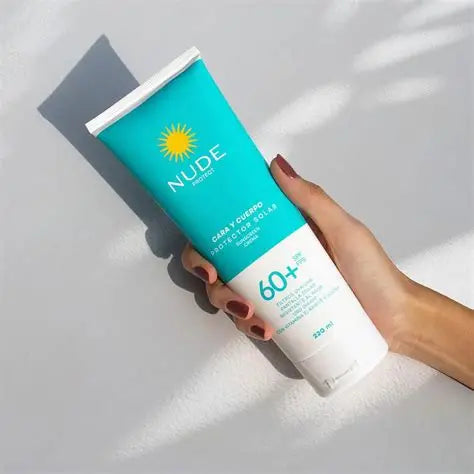 Protector Solar Cara y Cuerpo Nude Protect SPF 60+ 220 ml