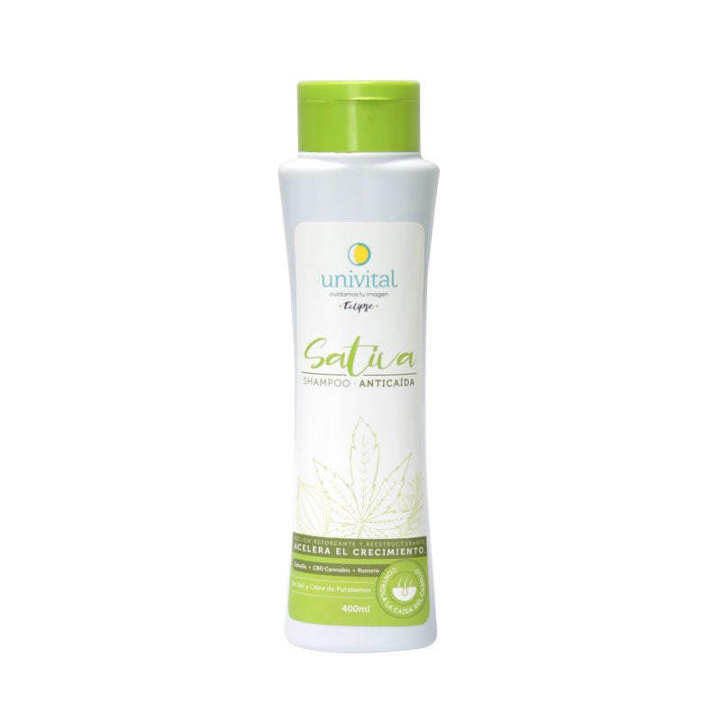 Sativa Shampoo Anticaída Eclipse Univital 400ml: Acelera el Crecimiento y Fortalece la Fibra