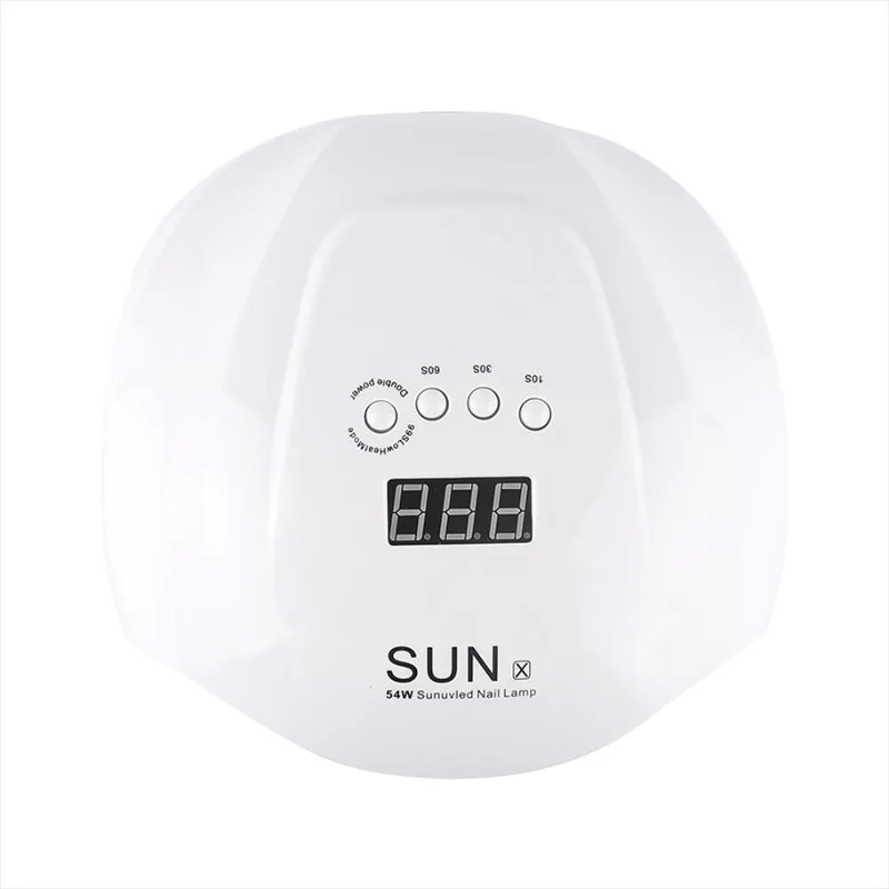 Lámpara UV/LED Profesional SUN X 54W | Cabina de Secado de Uñas con Temporizador y Pantalla Digital