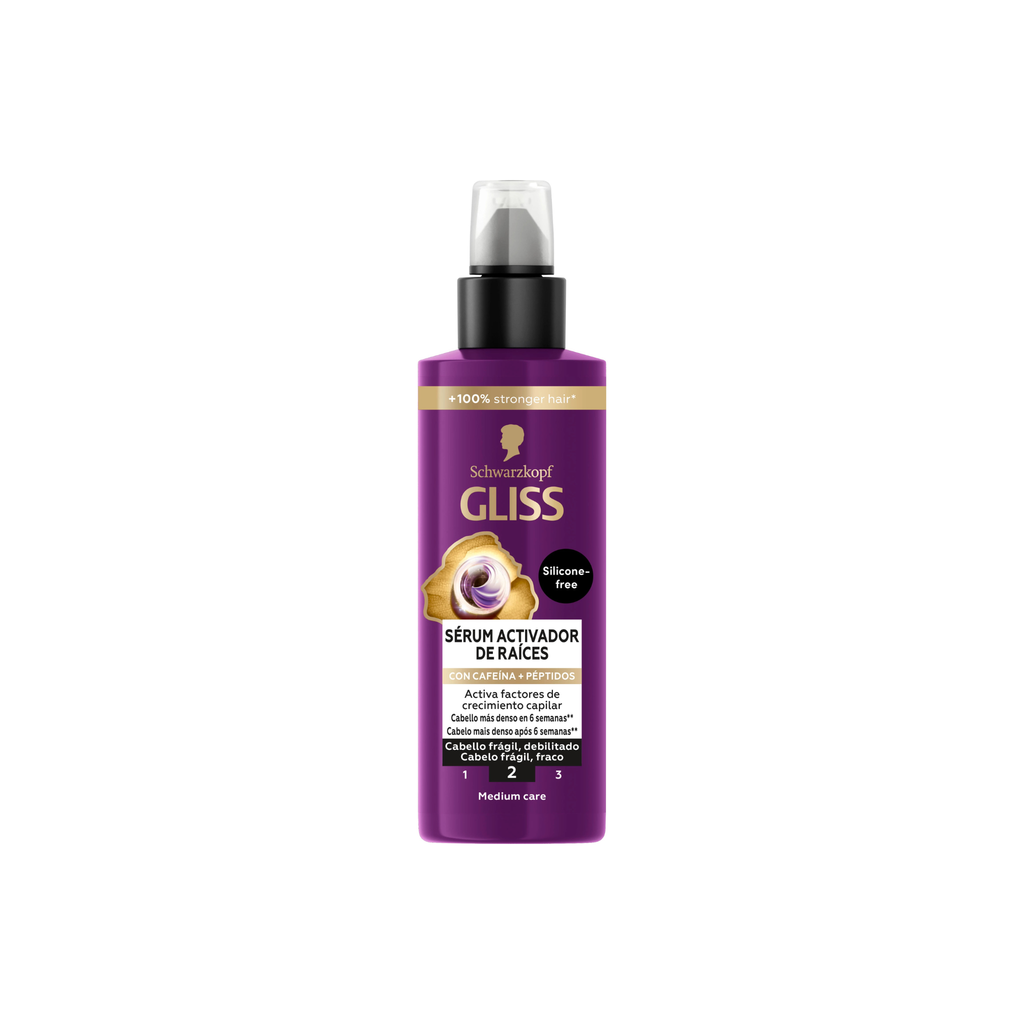 Sérum Activador de Raíces Schwarzkopf Gliss | Tratamiento para Cabello Frágil | 100ml