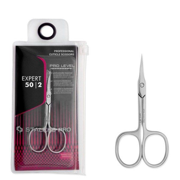 Tijeras Profesionales para Cutícula Staleks Pro Expert 50 | Tipo 2 | Precisión y Calidad