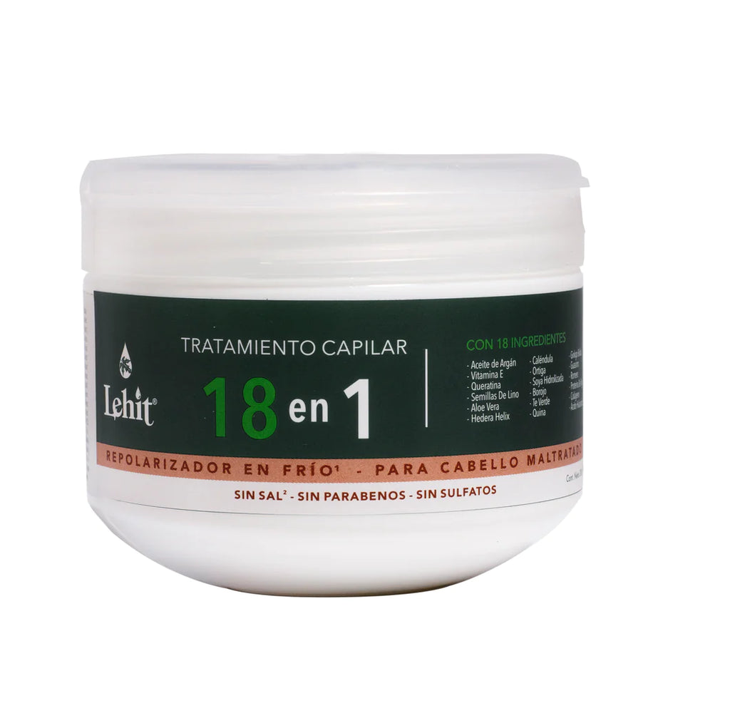 Tratamiento Capilar Lehit 18 en 1 Repolarizador en Frío | Para Cabello Maltratado