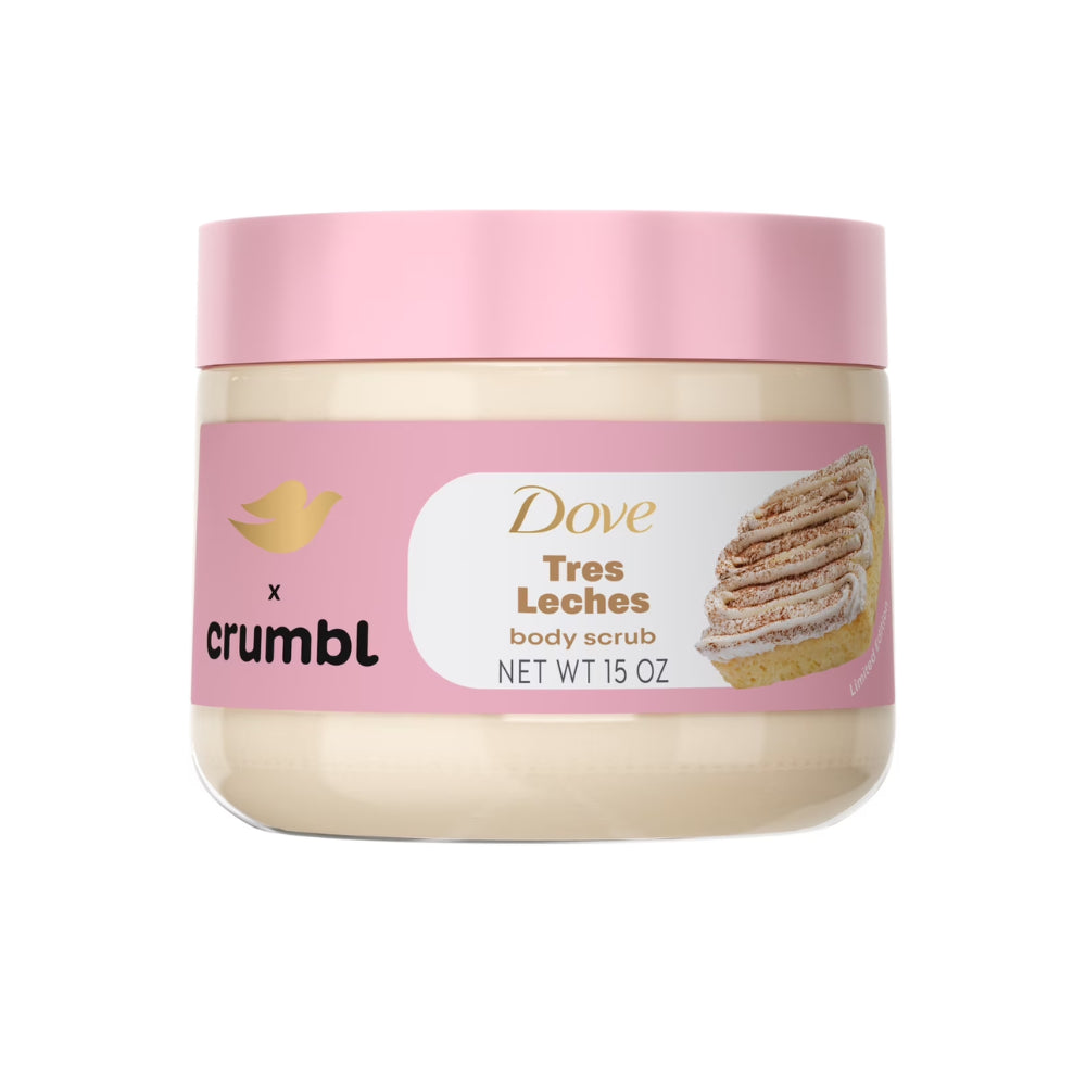 Exfoliante Corporal Dove x Crumbl Tres Leches | Edición Limitada | 15 oz